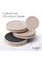 Marble Coasters Set with Holder 3.5" Verona – 6 Round Stone Drink Coasters for Table & Kitchen - 5