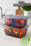 1.2 Lt Single Vegetable Fruit Storage Container School Lunch Box