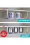 2 Pcs Silver Kitchen Under Shelf Storage Basket Large - Lightweight Metal Organizer Rack - 4