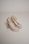 Women's Gold Glitter Low-Cut Comfortable Platform Heeled Shoes - 4