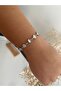 Inlaid Heart Steel Bracelet