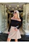 Strapless Neckline Floral Detailed Knitwear - 4