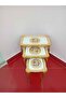 L&M Italian Dania White Wooden Tris Table set - 4