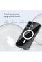 AntiShock Case for Apple iPhone 16, Magnetic Function, Anti-Yellowing, Transparent - 4