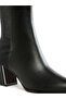 Women Mesh Detail Pointy Ankle Boots in Black - 5