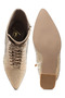 Women Rhinestone Embellished Ankle Boots in Beige - 4