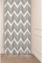 Patterned Geometric Striped Authentic Special Design Digital Printed (Single Panel) Stylish Modern Background Curtain