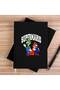 Super Mario Black Unlined Canvas Notebook