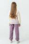 Girl's Calm Mood Printed 3 Thread Thick Winter Tracksuit Set Ak4209 - 5
