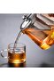 Glass Tea Pot, Borosilicate Glass Tea Kettle for Loose Leaf Tea, Transparent Teapot with Stain - 5
