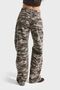 Women's Camouflage Color 1W5-28 Baggy Fit Loose Cut Inner Length 83cm Trousers - 2