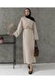 Belt Detailed Knitwear Dress