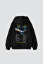 Pink Floyd V2 Printed Oversize Unisex Black Hoodie
