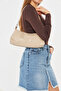 Lumira Beige Mini Baguette Women's Shoulder, Arm and Hand Bag - 6