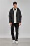 Men's Hooded Pocket Jacket - Black - 5