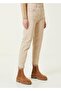 A10545449 High Waist Beige Mom Jeans Lycra Stretch Denim Pants
