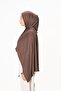 Soft Stretch Jersey Hijabs, Effortless Style and Comfort, Curated Collection (Chocolate Brown) - 2