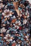 Women's Navy Floral Tie-Detail Neck Blouse with Elastic Cuffs ARM-25K001096 - 3