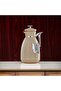 Vacuum Flask Set Plastic Push Button 0.7 L + 1 L Beige & Silver - 3