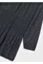 7909-56 Girl's Black Chiffon Dress - 3