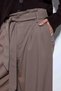 Mink Belted Pleated Wide Women's Trousers - 8