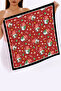 New Season New Year Patterned Bandana Scarf New Year Gift Shawl Estascarf 70X70 cm