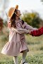 Girl's Dress with Big Bow on the Front Pink - 6