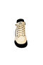 Women's Leather Ankle Boots with Side Zipper and Lace-Up Closure, Color Detailed - 4