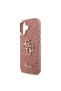 iPhone 17 Compatible Case Licensed 4g Glitter Cover with Large Metal Camera Frame and Logo Pink - 6