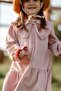 Girl's Dress with Big Bow on the Front Pink - 5