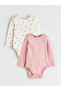 Printed Girls' Long Sleeve Baby Snap Bodysuit 2-Pack from Uzg Store for Style Enthusiasts