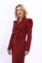 Men's Collared Drape Sleeve Short Jacket - Burgundy - 1057100 - 2