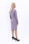 Shirt Collar Short Jacket & Plain Tight Skirt-Anthracite - 3