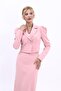 Men's Collared Drape Sleeve Short Jacket-Powder - 1057100 - 2