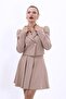 Men's Collared Drape Sleeve Short Jacket - Stone - 1057100 - 2