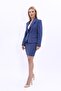 Men's Lapel Single Button Classic Jacket & Slit Straight Slim Skirt - Indigo - 1045502 - 2