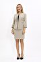Zero Neckline Plain Short Jacket & Slit Plain Tight Skirt - Bamboo - 1015502 - 4