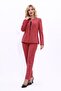 Oval Collar, Side Pockets, Classic Jacket & Slim-Legged Trousers - 1043510