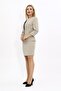 Zero Neckline Plain Short Jacket & Slit Plain Tight Skirt - Bamboo - 1015502 - 3