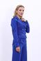 Shirt Collar Kuruvaze Short Jacket-Sax - 1059100 - 3