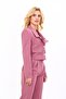 Shirt Collar Short Jacket-Rose - 1055100 - 2