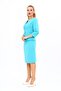 Zero Collar Plain Short Jacket & Plain Tight Skirt-Turquoise - 1015540 - 2