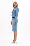 Shirt Collar Short Jacket & Plain Tight Skirt-Navy - 1055540 - 2