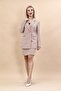 Men's Collared Blazer Jacket & Slit Straight Slim Skirt - Stone - 1034502