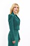 Men's Lapel Drape Sleeve Short Jacket - Emerald - 1057100 - 5