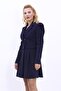 Men's Collared Drape Sleeve Short Jacket - Navy Blue - 1057100 - 2