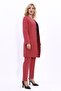 Zero Collar Plain Long Jacket & Narrow Leg Trousers - 1005510 - 5