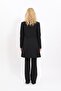 Self-Standing Collar Single Button Long Jacket & Spanish-Cut Trousers-Black - 1074530 - 2