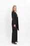 Shawl Collar Long Jacket & Wide Leg Trousers-Black - 1001520 - 3