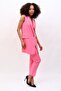 Single Button Casual Vest & Trousers Set - Pink - 1519510 - 6
